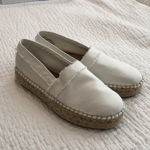 Steve Madden Tilden espadrille shoes- white